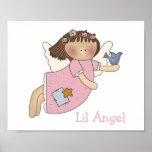 Cute Girl's Angel Print