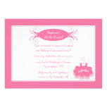 Cute girl's ballerina dance recital invitation invitations