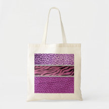Cute Girly Purple Animal Print Diamond Bag