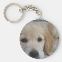 Cute Golden Pup Keychain