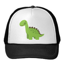 Cute Green Dinosaur Mesh Hat