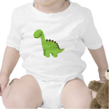 Cute Green Dinosaur T-shirts