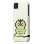 Cute Green Owl Case for the iPhone 4 Case-Mate iPhone 4 Cases