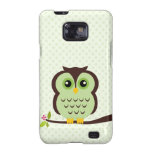 Cute Green Owl Samsung Galaxy S Cover