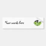 Cute green vampire bumper stickers