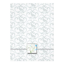 Cute Grey Baroque Anniversary Invite Template