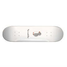 Cute grey penguin skate board decks
