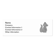 Cute Grey Squirrel Business Cards