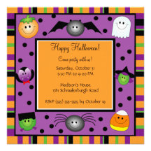 Cute Halloween Party Invitation for Kids