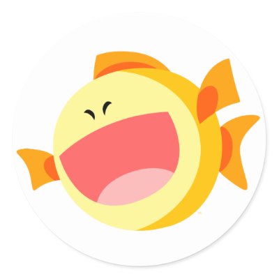 Cartoon Happy Goldfish