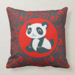 Cute Happy Cartoon Panda Pillow