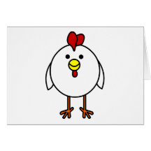Cute Happy Chicken Cards