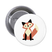 Cute Head-tilt Fox Pins