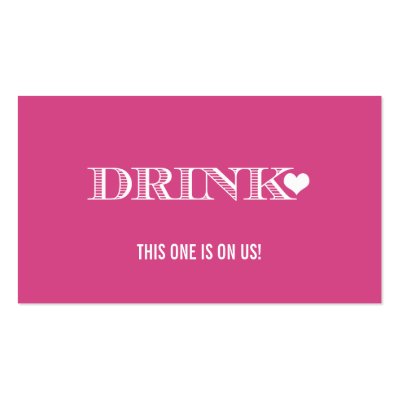 Drinks Voucher Template