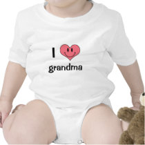 Cute Heart Smilie I Love Grandma t-shirts