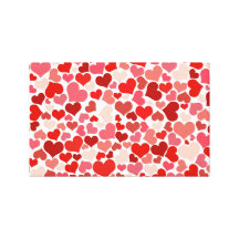 Cute Hearts Canvas Print