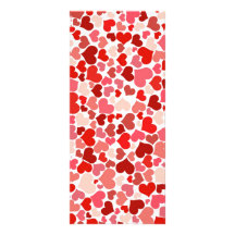 Cute Hearts Custom Rack Card