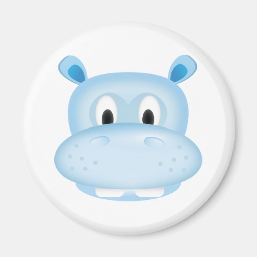 Cute Hippo Fridge Magnets