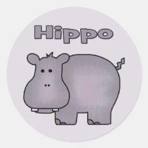 Cute Hippo Sticker