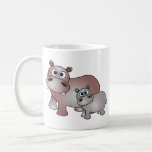 Cute Hippos Mum and Baby Mug