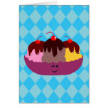 Cute Ice Cream Bowl Cards