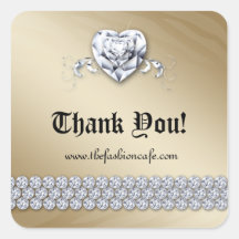 Cute Jewellery Heart Valentine's Day Gold Shiny Stickers