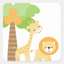 Cute Jungle Animal Stickers