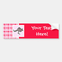 Cute Kangaroo Bumper Sticker