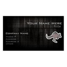 Cute Kangaroo; Cool Business Card Templates
