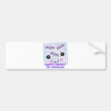 Cute Kawaii Bubble Wrap Bumper Stickers
