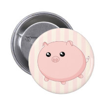 Cute Kawaii chubby pink pig