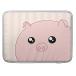 Cute Kawaii chubby pink pig Sleeve For MacBook Pro