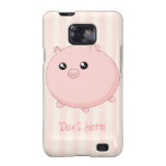 Cute Kawaii chubby pink pig Samsung Galaxy Case