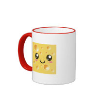 Cute Kawaii Happy Cheese Coffee Mug