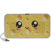 Cute Kawaii Happy Cheese iPhone Speakers