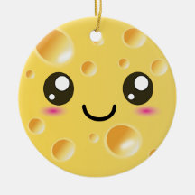 Cute Kawaii Happy Cheese Ornament