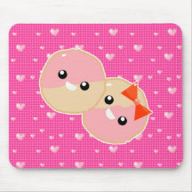 Cute Kawaii Pink Frosted Cookies Mouse Mat