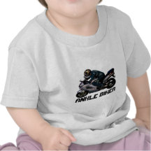 Cute Kid's Ankle Biker Motorbiker design Shirts