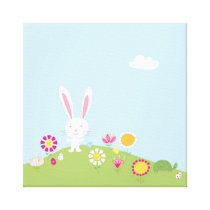 Cute Kids Easter Bunny Canvas canvas prints