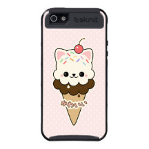 Cute Kitty Ice Cream iPhone 5 Cases