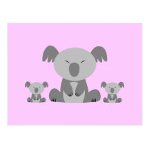 Cute Koala Bears Post Card