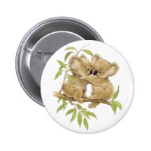 Cute Koalas Button