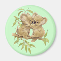 Cute Koalas Refrigerator Magnet