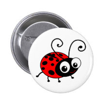 Cute Ladybug Buttons