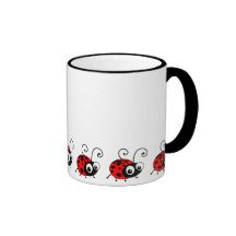 Cute Ladybug Coffee Mug