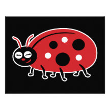 Cute Ladybug Personalized Announcements