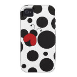 Cute Ladybug Polka Dots iPhone 4 Cases