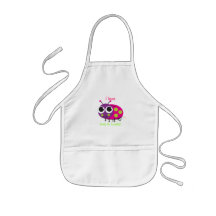 Cute Ladybug "Positive Thoughts" Toddler T-Shirt Aprons