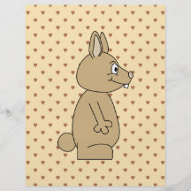Cute Light Brown Rabbit. Full Colour Flyer