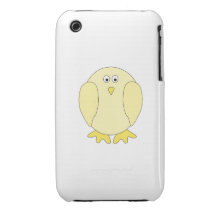 Cute Light Yellow Bird. Cartoon Chick. Case-Mate iPhone 3 Cases